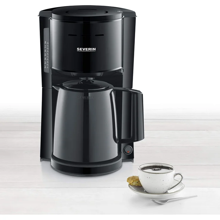 Severin KA 9250 Filterkaffeemaschine, 8 Tassen, schwarz – Bild 1