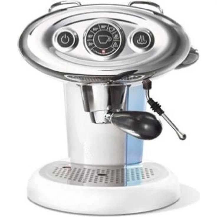 illy Kaffee, Kaffemaschine für Iperespresso Kapseln X7.1 Weiß mit Milchaufschäumer