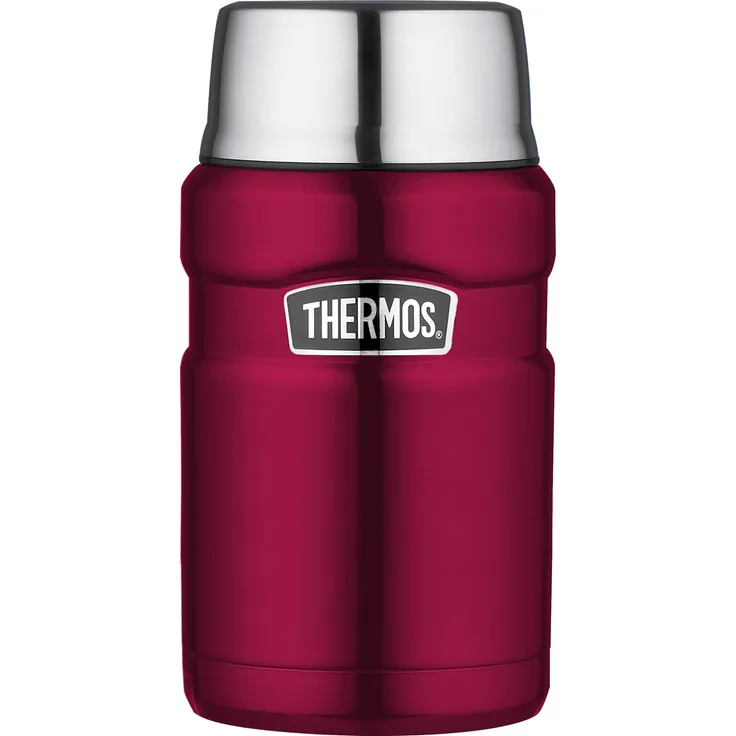 Thermos Thermosflasche aus Edelstahl, Himbeerfarben, 710 ml