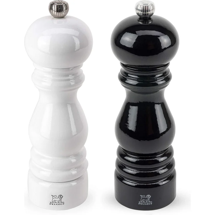 Peugeot Paris Duo Pfeffer- und Salzmühle schwarz, weiß, 18 cm – Bild 1