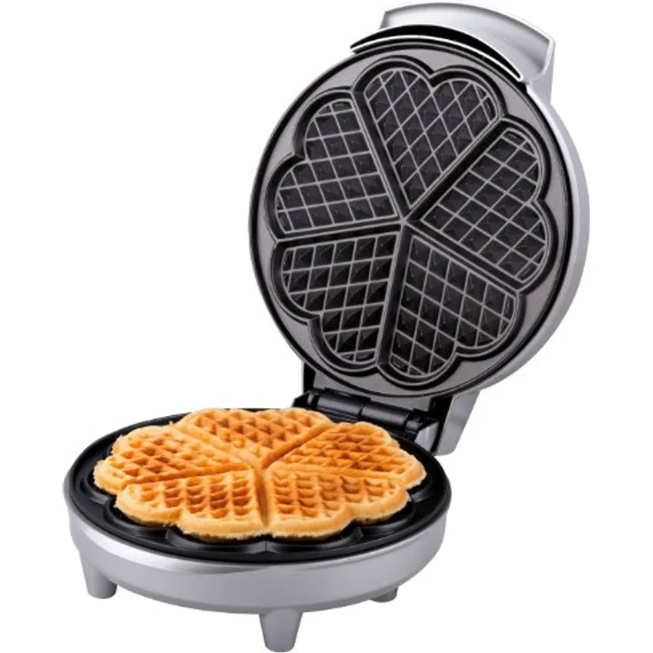 Trebs 99259 für köstliche hausgemachte Waffeln, Waffelautomat, belgische Waffeln, Waffeleisen