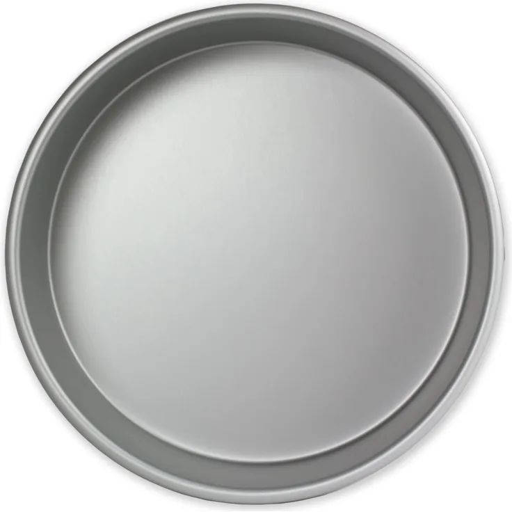 PME RND102 Runde Backform aus eloxiertem Aluminium, 254 x 51 mm, Silver, 25.4 cm