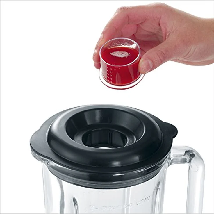 SEVERIN Standmixer mit Glas-Mixbehälter, 1,5 L, ca. 1.000 W, SM 3710, Edelstahl-Schwarz  – Bild 8