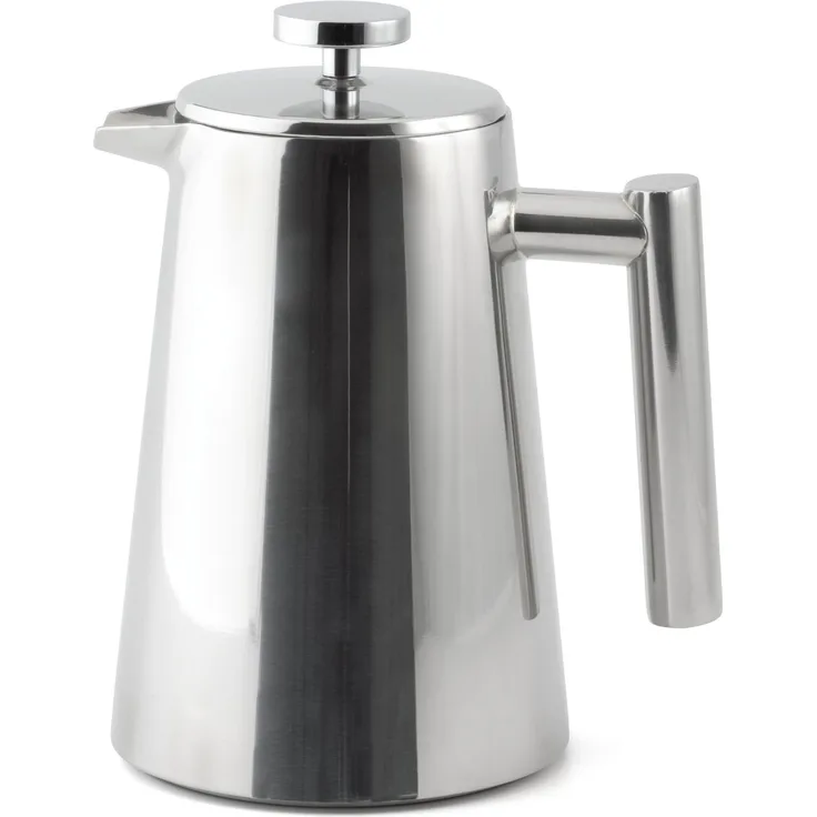Weis 18010 Pressfilterkanne, Edelstahl thermoisoliert groß 1 L, Silber, small