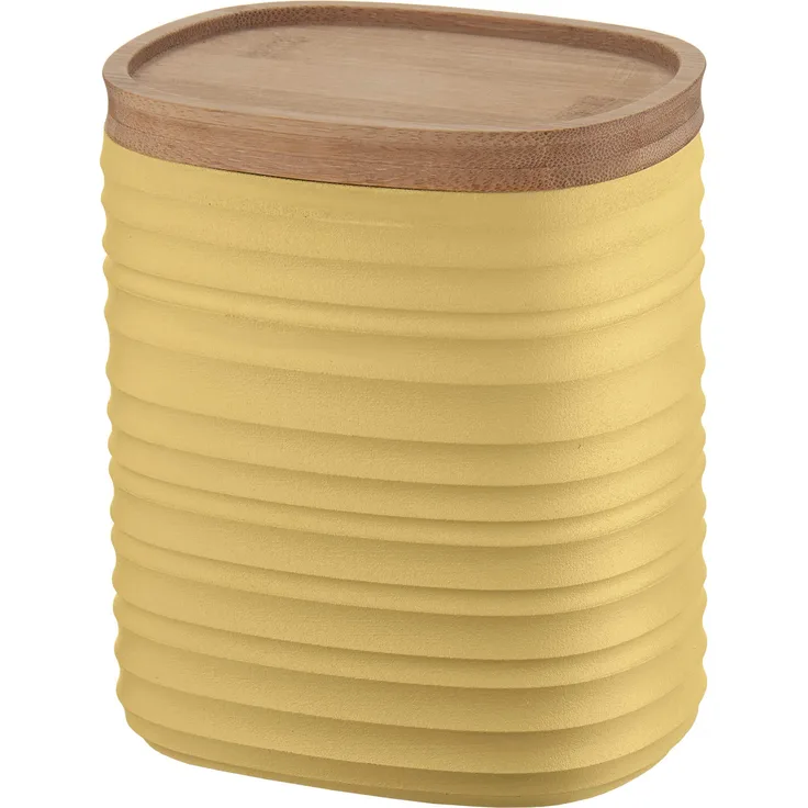 Guzzini Tierra Vorratsdose, 100% Altkunststoff, Yellow, 12,3 x 9,4 x 15 cm