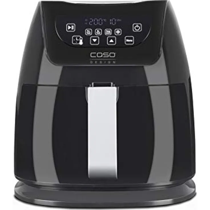 Caso AF 250 Design Heißluftfritteuse, Temperatur 60°C-200°C, extra großer Frittierkorb 3 Liter, Fritteuse ohne Fett und Öl, innovative Luftstrom-Technologie Neueste Version