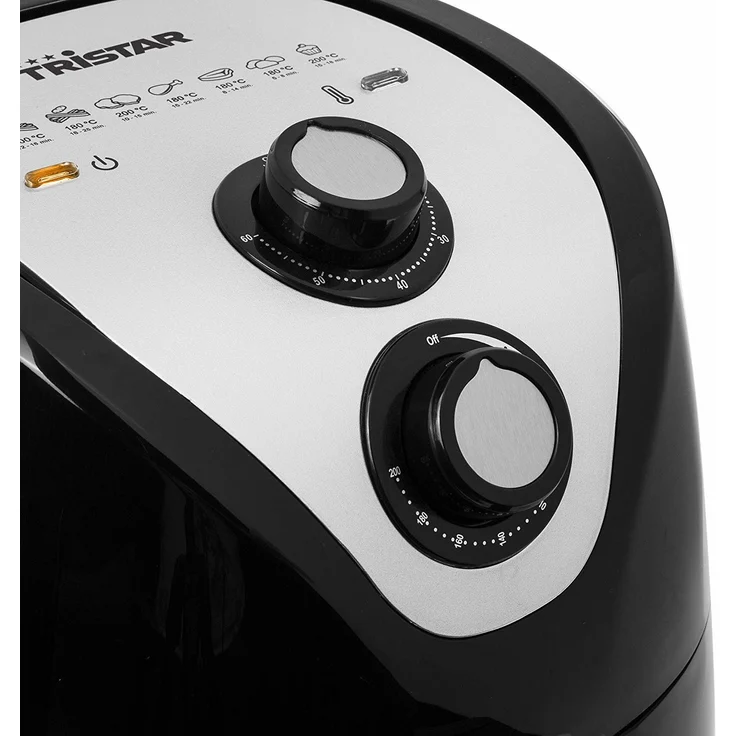 Tristar XXL Heißluftfritteuse-Crispy Fryer - 4,5 Liter Fassungsvermögen, 1500 Watt, 1 m Kabelzuleitung, 80-200 Grad, einfach zu reinigen, FR-6994 – Bild 2