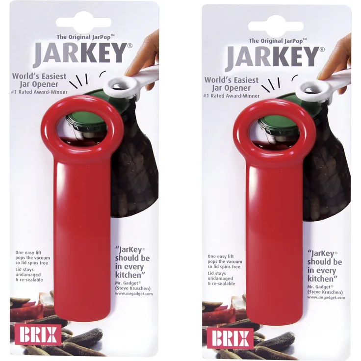 Harold Import Company Brix Original Easy Jar Schlüsselöffner 2-Pack rot