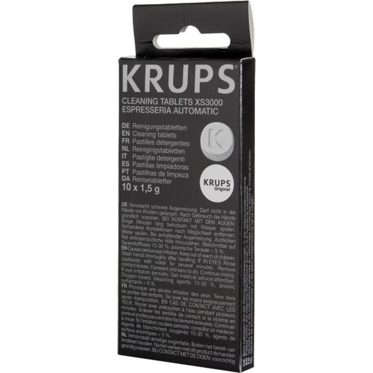 Krups XS 3000 Reinigungstabletten für Kaffeemaschinen, 1x 10 Tabletten – Bild 1