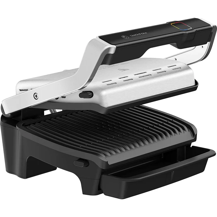 Tefal GC750D OptiGrill Elite Kontaktgrill 2000W, digitales Display mit Schritt-für-Schritt Anleitungen und Countdown, 12 Grillprogramme, 30 cm x 20 cm + verstellbarer manueller Modus, keine deutsche Menüführung, silber – Bild 7