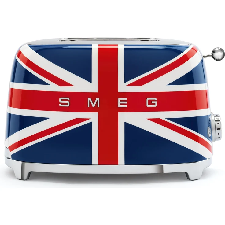 Smeg TSF01UJEU Doppelschlitztoaster, 950W, 6 Bräunungsstufen, blau, weiß, rot – Bild 1