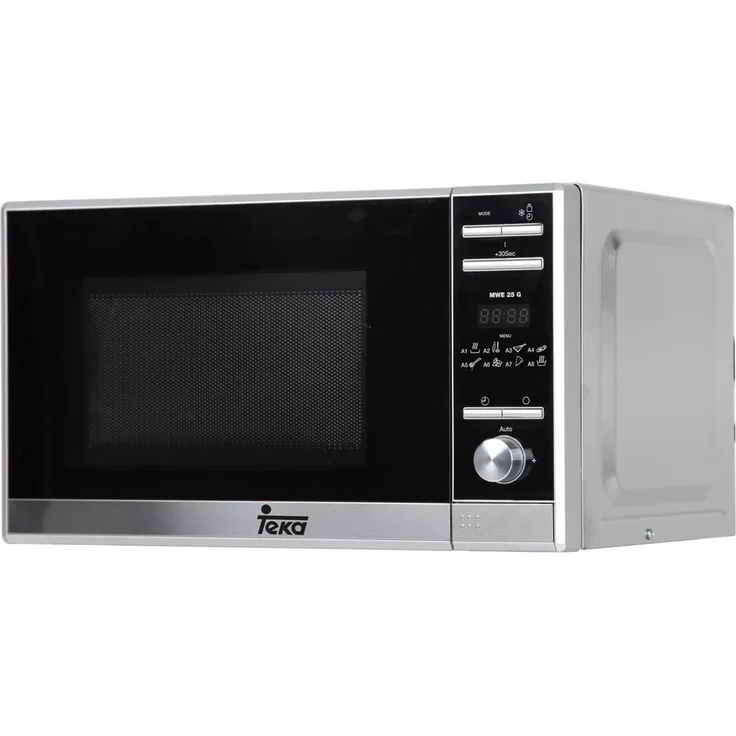 Teka MWE225G Mikrowelle mit Grill, Standgerät, 20 Liter Garraum, 700 Watt, edelstahl