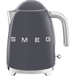 Smeg KLF03GREU Edelstahl-Wasserkocher, 2400W, 1,7L Volumen, anthrazit