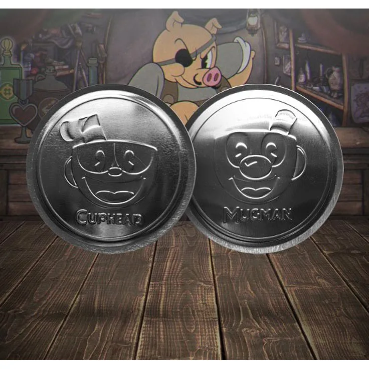 Cuphead & Mugman 4er-Pack Untersetzer