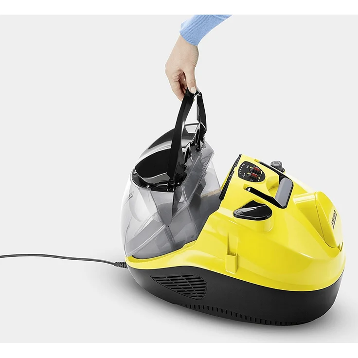 Kärcher Dampfsauger SV 7 (Leistung: max. 2200 Watt, Aufheizzeit: 5 min, Dampfen Saugen und Trocknen in einem Arbeitsgang, mehrstufiges Filtersystem, für alle Hart- und Teppichböden geeignet) – Bild 4