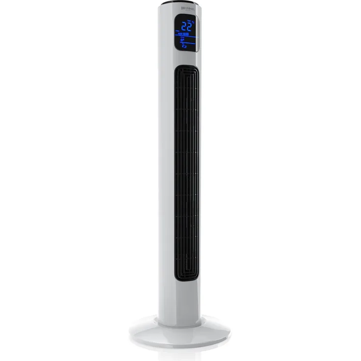 Brandson Turmventilator mit Fernbedienung, LED-Display & Oszillation »Lüfter weiß«