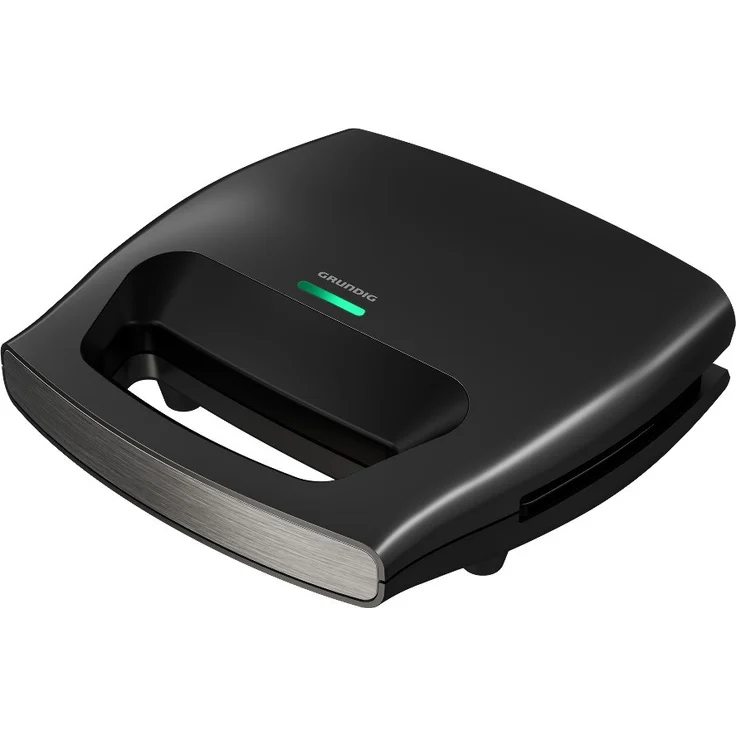 Grundig SWM2940 Sandwichmaker, 750W, Kontrollleuchte, schwarz-metallic-edelstahl – Bild 2