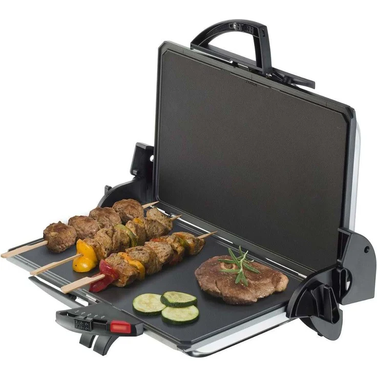 Steba PG 4.4 Kontaktgrill, Made in Germany, Selbstjustierendes 3D?- Scharnier, vielseitig einsetzbar: Kontaktgrillen, Überbacken, BBQ-Grillen – Bild 4