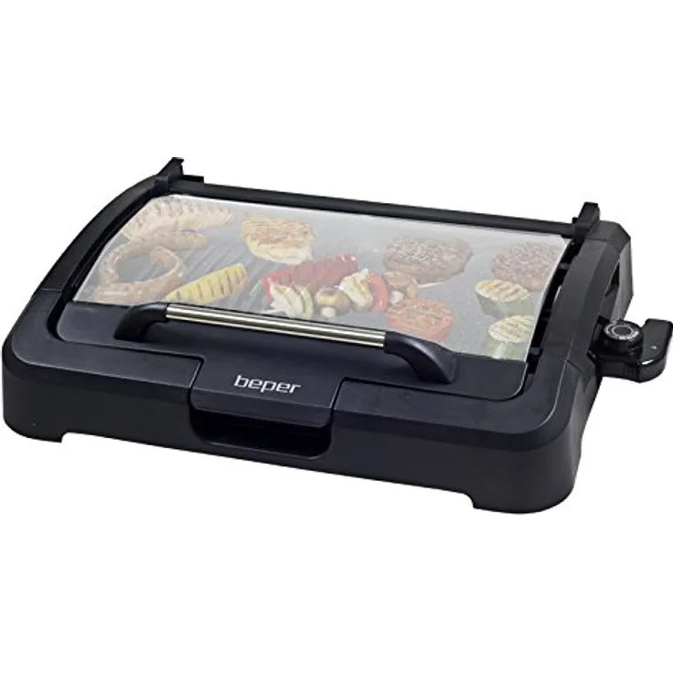Beper 90.871 Elektrischer Grill, Schwarz