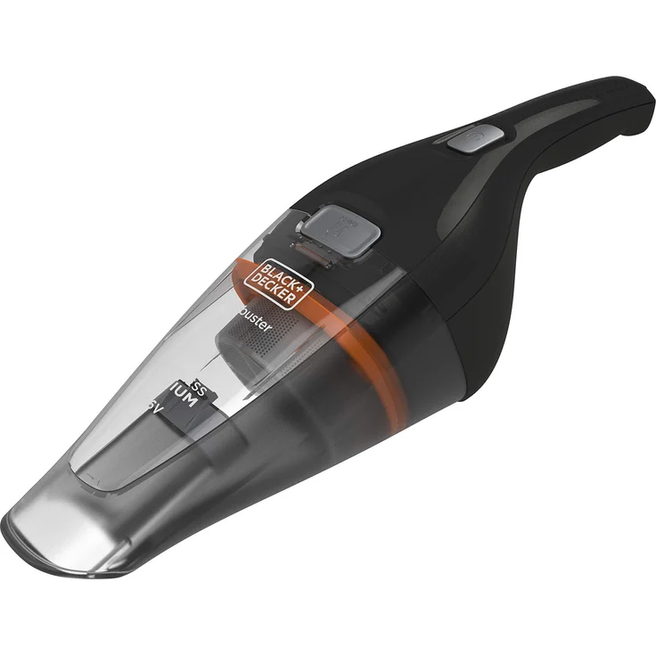 Black + Decker NCV115JL-QW, NVC115JL-QW Handstaubsauger, kabellos, 8 Airwatts-3,6 V-1,5 Ah, Kapazität des Schüssels: 325 ML-Ladegerät per Klinkenstecker, Schwarz – Bild 1