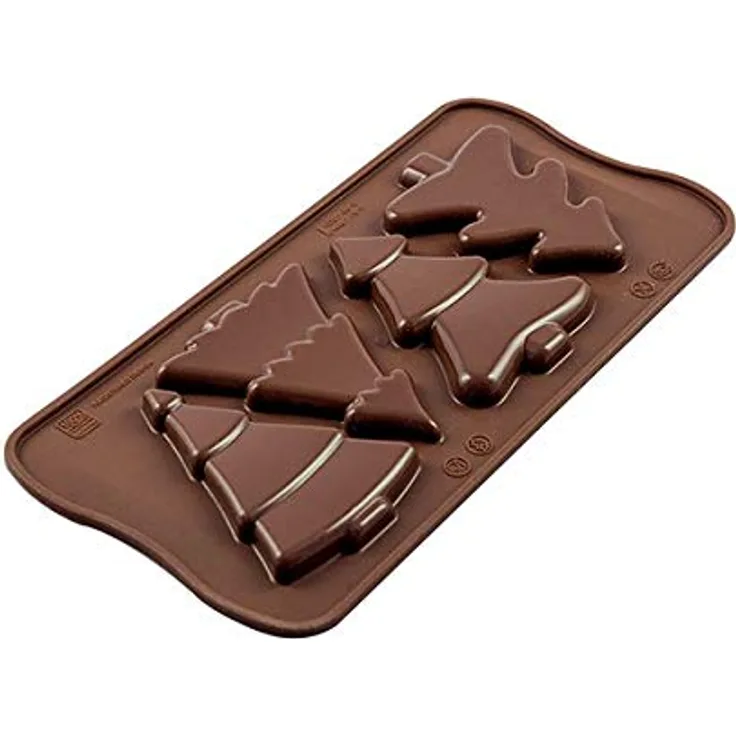 Silikomart 22.146.77.0065 Silikonform Choco Pine, braun