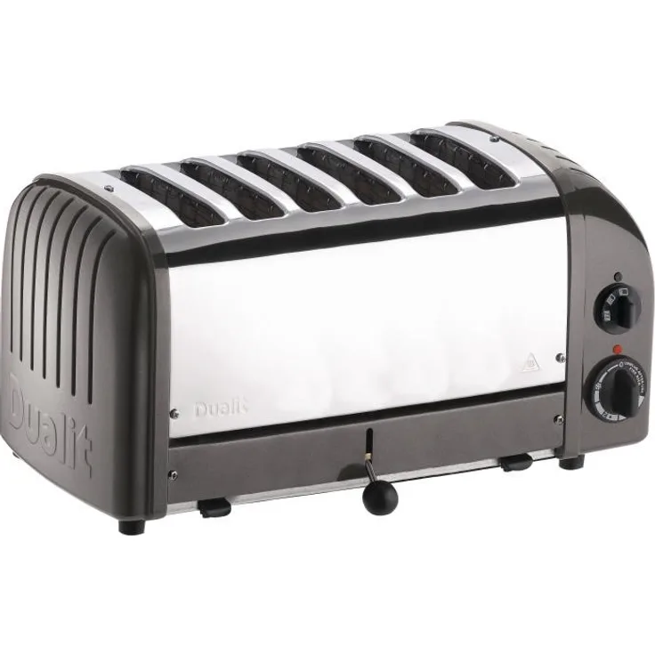 Gastronoble Dualit Vario Toaster, 6 Schlitze, schwarz, edelstahl