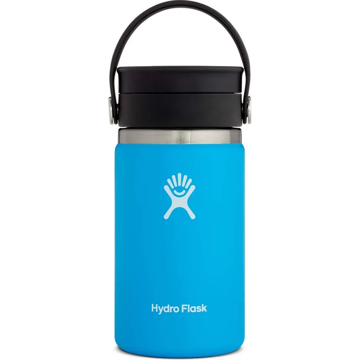 Hydro Flask Reise-Kaffeeflasche , Edelstahl und vakuumisoliert, große Öffnung mit auslaufsicherem Flex Sip-Deckel, Pacific, 354ml (12 oz)