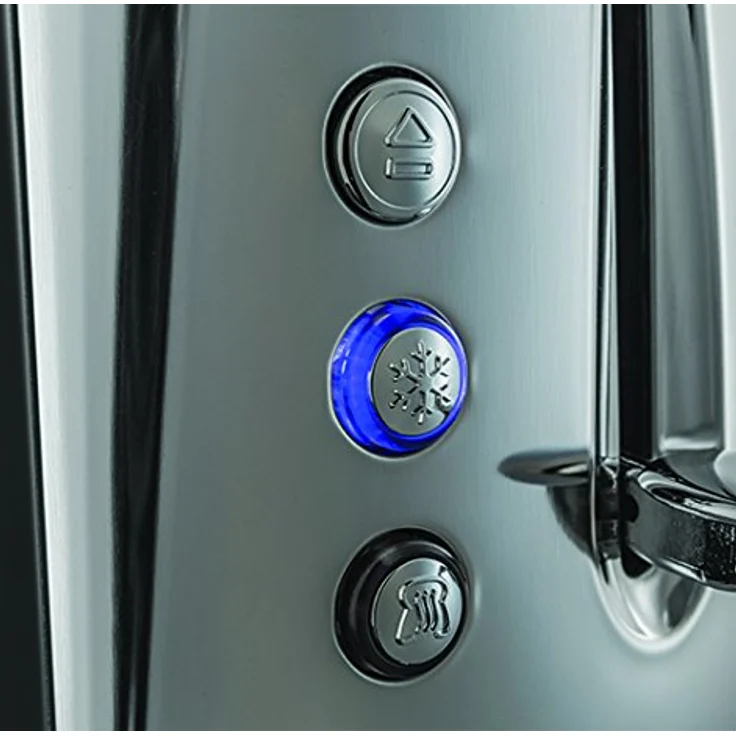 Russell Hobbs Toaster Luna grau, 2 extra breite Toastschlitze, inkl. Brötchenaufsatz, 6 einstellbare Bräunungsstufen + Auftau- & Aufwärmfunktion, Schnell-Toast-Technologie, 1550W, Luna 23221-56 – Bild 4