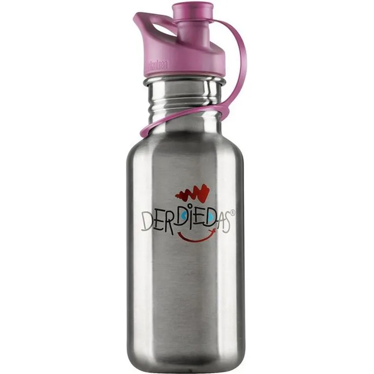 DerDieDas Trinkflasche DerDieDas Zubehör EdelstahlTrinkflasche, 0,5 l, rosa