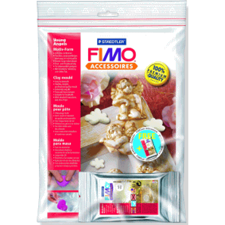 Staedtler Fimo mould Engelskinder 7 Motive ca. 6x6cm