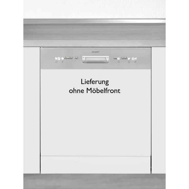 Exquisit EGSP6012-EB-030E, Geschirrspüler, E, Geräuschemissionsklasse C, Geräuschemissionen 49 Dezibel