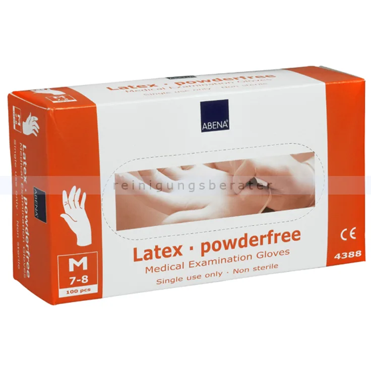 Abena Latexhandschuhe weiß-natur M