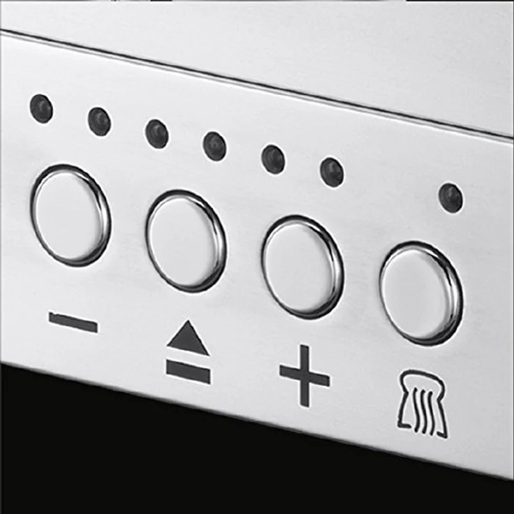 Russell Hobbs Toaster Langschlitz Elegance Glas-Edelstahl, inkl. Brötchenaufsatz, 6 elektronisch einstellbare Bräunungsstufen + Auftau- & Aufwärmfunktion, Schnell-Toast-Technologie, 1420W, 23380-56 – Bild 3