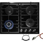 Phönix PG-603T Gaskochfeld 4 flammig Glas Gaskocher Einbauherd