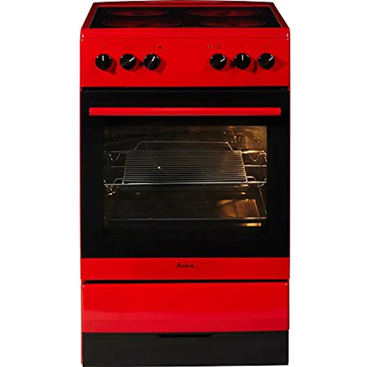 Amica SHC 11506 R, Herd, A, freistehend, Betriebsart Ofen elektrisch, Anzahl Kochfelder 4, Volumen 69 l, Breite 50 cm, Selbstreinigung ja, hydrolytische Selbstreinigung, Ober-Unterhitze (konventionell)