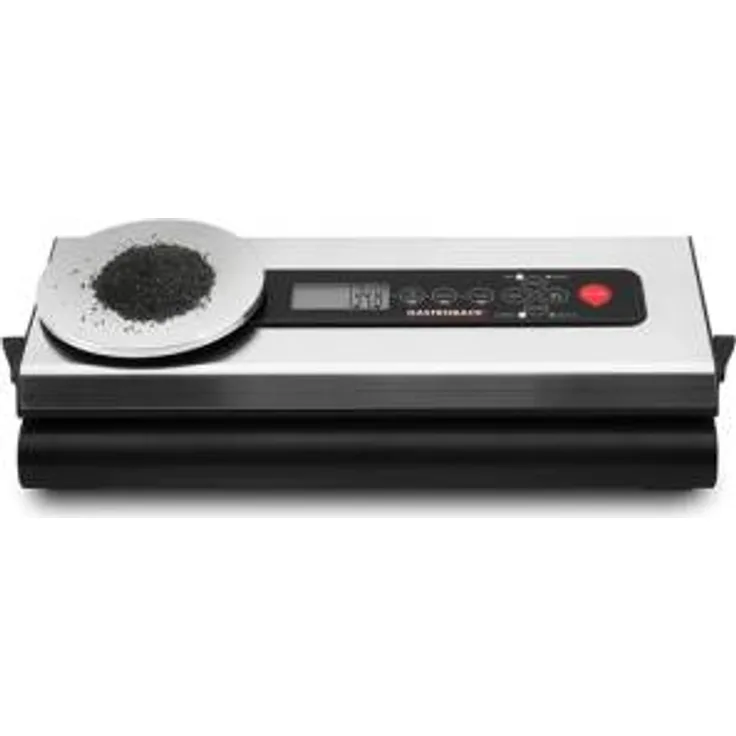 Gastroback 46012 Design Advanced Scale, Vakuumierer mit Digitalwaage, 120 Watt, 18-8, Edelstahl-schwarz