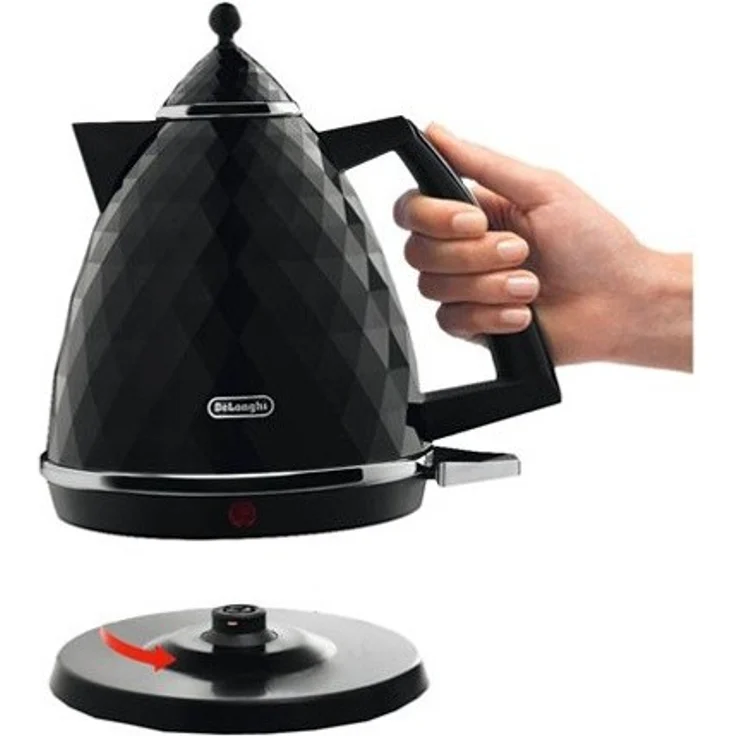 De'Longhi KBJ 2001.BK Wasserkocher, schwarz – Bild 2