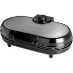 Tristar Doppel-Waffeleisen [Edelstahl] - 10 Herzwaffelfromen pro Durchgang - mit einstellbarem Thermostat, WF-2120