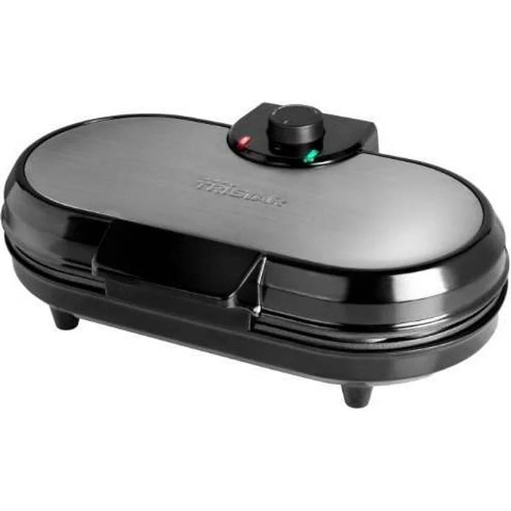 Tristar Doppel-Waffeleisen [Edelstahl] - 10 Herzwaffelfromen pro Durchgang - mit einstellbarem Thermostat, WF-2120 – Bild 1