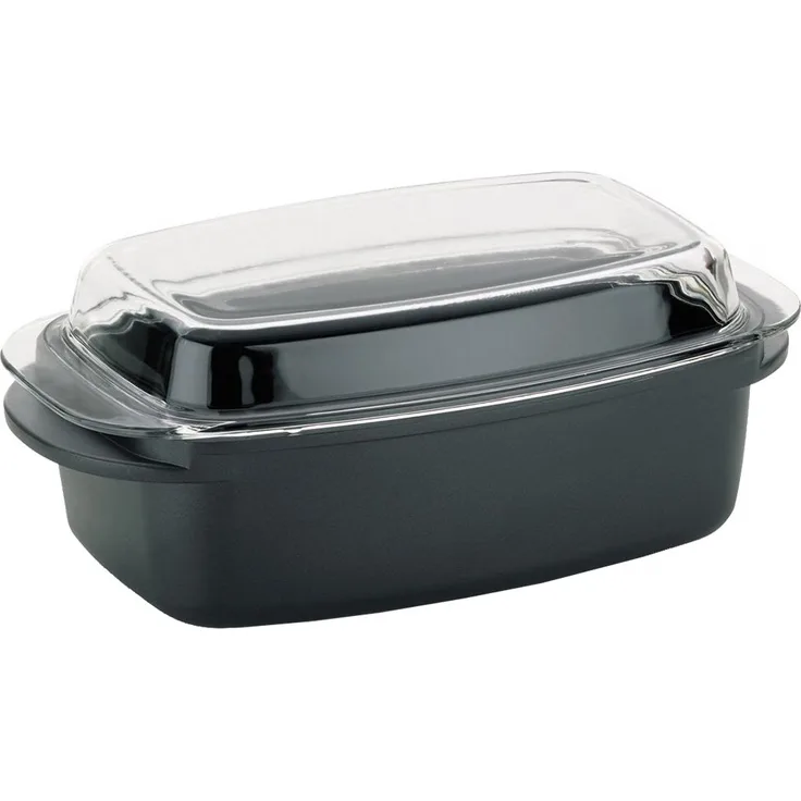 Kela Kerros Bräter rechteckig, Aluguss, Schwarz, 6,5 Liter
