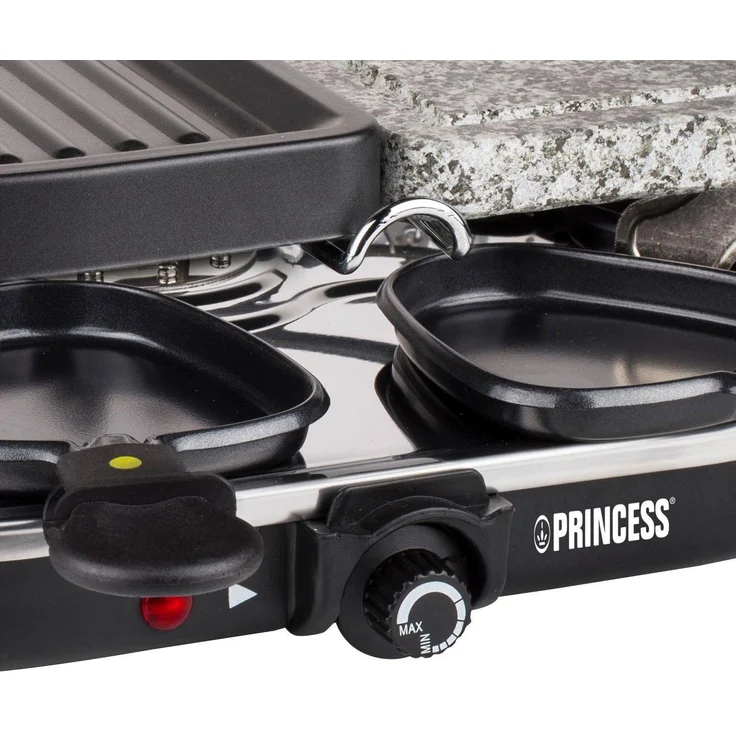 Princess Raclette Grill für bis zu 8 Personen - mit Stein- und antihaftbeschichteter Grillplatte, 162710 – Bild 4