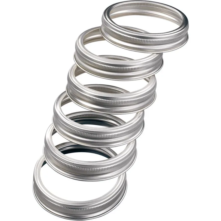 Leifheit Schraubringe 12er-Set passend für Leifheit Einmachglas 0, 5 L Art. Nr. 36103, 36315, 36316, 36317, Einmachglas 0, 75 L Art. Nr. 36203, Einmachglas 1 L Art. Nr. 36303, 36318, 36319, 36320