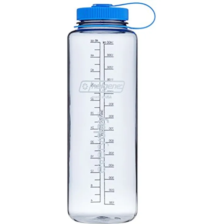 Nalgene Uni Wide Mouth 1L Trinkflasche, Grau, 1
