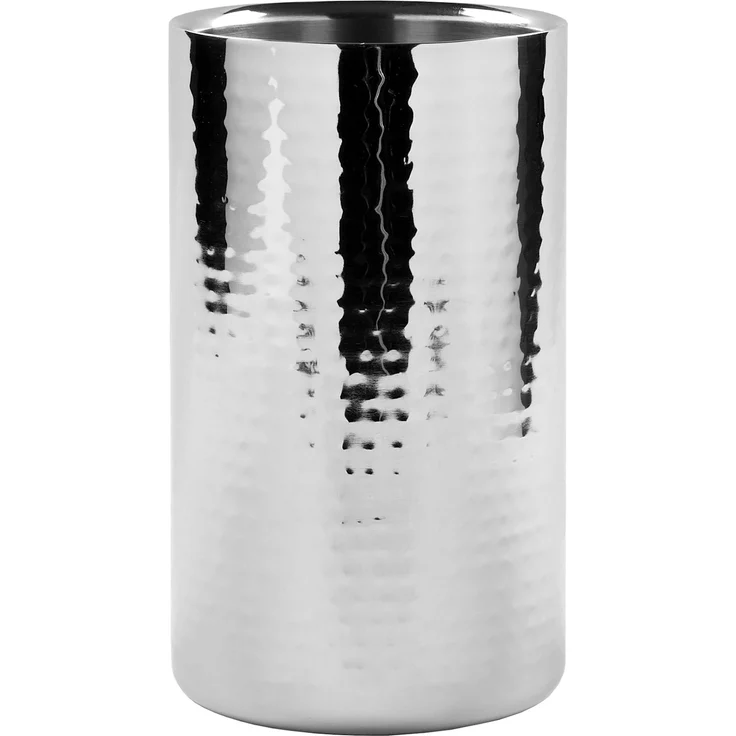 Fink KALAS Sektkühler-Weinkühler, Edelstahl, Silber, 19 x 11.5 x 19 cm