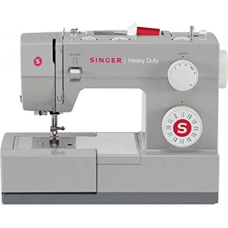 Singer Heavy Duty 4423  23 Nähprogramme Nadeleinfädler Nählicht Nähmaschine, grau – Bild 1