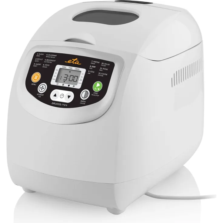 Omega ETA DELICCA MINI Brotbackautomat bis 1kg, 12 Progr., 1 Knethaken