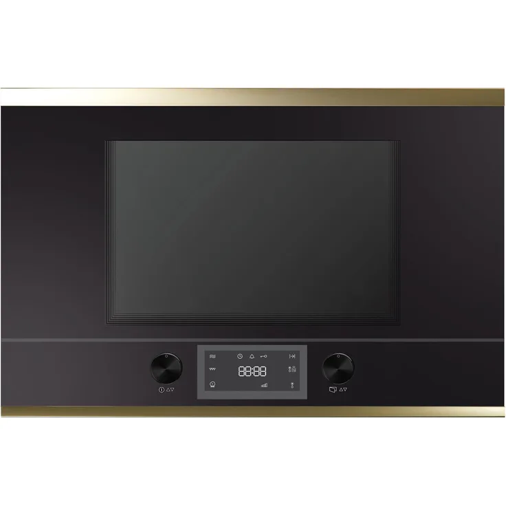 Küppersbusch ML 6330.0 S4 K-Series. 3 Mikrowelle mit Grill, Einbaugerät, 22 Liter Garraum, 850 Watt, schwarz-gold