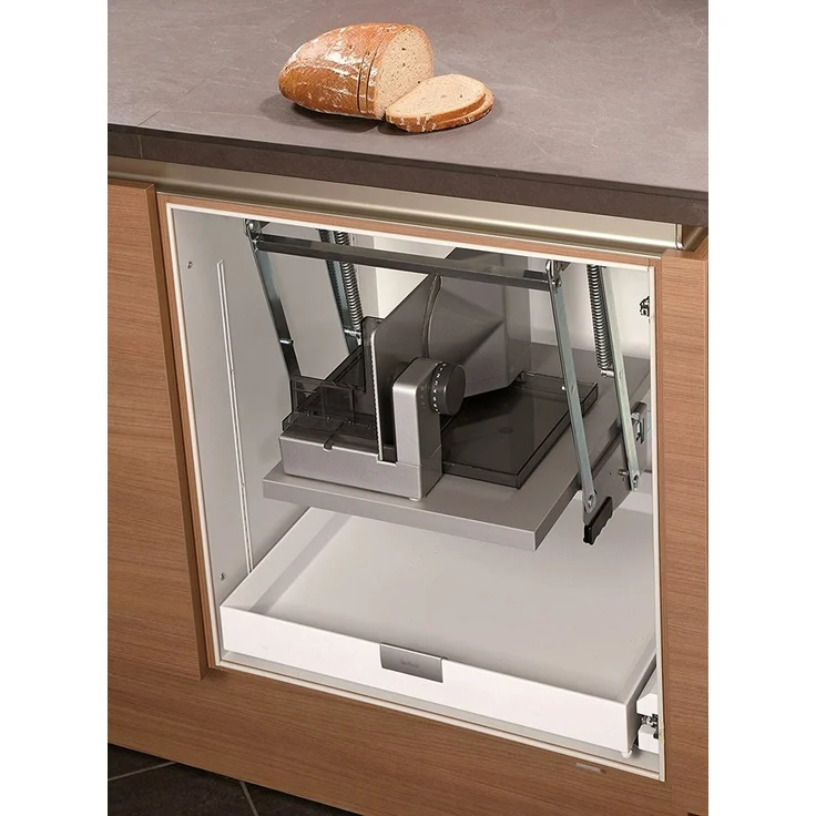 Ritter Einbau-Allesschneider , Edelstahl, lila, 8 x 7,5 x 20 cm – Bild 3