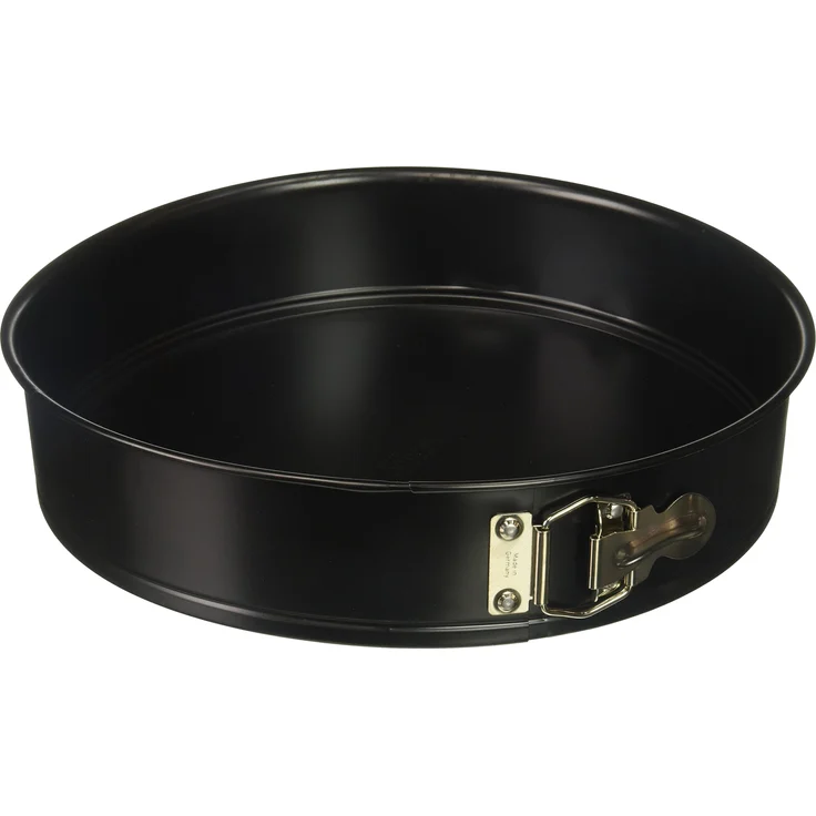 Kaiser Classic Springform, mit Flachboden, Ø 30 cm, runde Backform, auslaufsicher, antihaftbeschichtet, schwarz – Bild 1