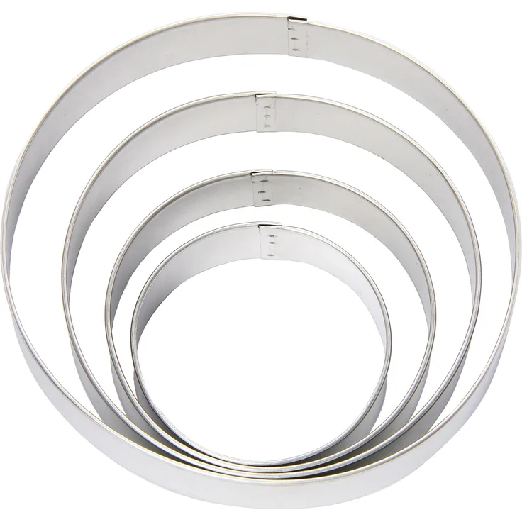 Wilton 2308-0914 Keks-- Plätzchen-Ausstecher-Set Ringe, 4-Teilig